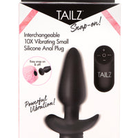 Interchangeable 10x  Vibrating Small Silicone Anal Silicone Anal Plug With Remote