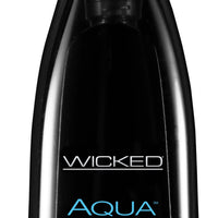 Wicked Aqua Fragrance Free Water-Based Lubricant - 8.5 Fl. Oz. - 250 ml