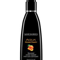 Aqua Sweet Peach Flavored Water Based Lubricant -  2 Oz. - 60 ml