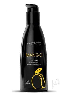 Aqua Mango Water Flavored Water- Based Lubricant - 2  Fl Oz-60ml