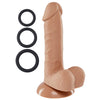 Pro Sensual Series 6 Inch Silicone Pro Odorless Dong - Tan