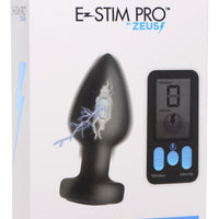 E-Stim and Vibrating Anal Plug - Black