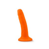 Neo - 5.5 Inch Dual Density Cock - Neon Orange