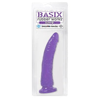 Basix Rubber Works - Slim 7 Inch With Suction Cup - Purple