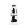 King Cock 10-Inch Cock With Balls - Black