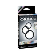 Fantasy C-Ringz Silicone Ring Stamina Set - Black