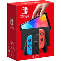 Nintendo Switch - OLED Model Neon Blue/Neon Red set *FREE USPS Shipping Included ENTER DISCOUNT CODE "gaming" AT CHECKOUT*
