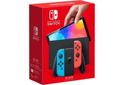 Nintendo Switch - OLED Model Neon Blue/Neon Red set *FREE USPS Shipping Included ENTER DISCOUNT CODE 